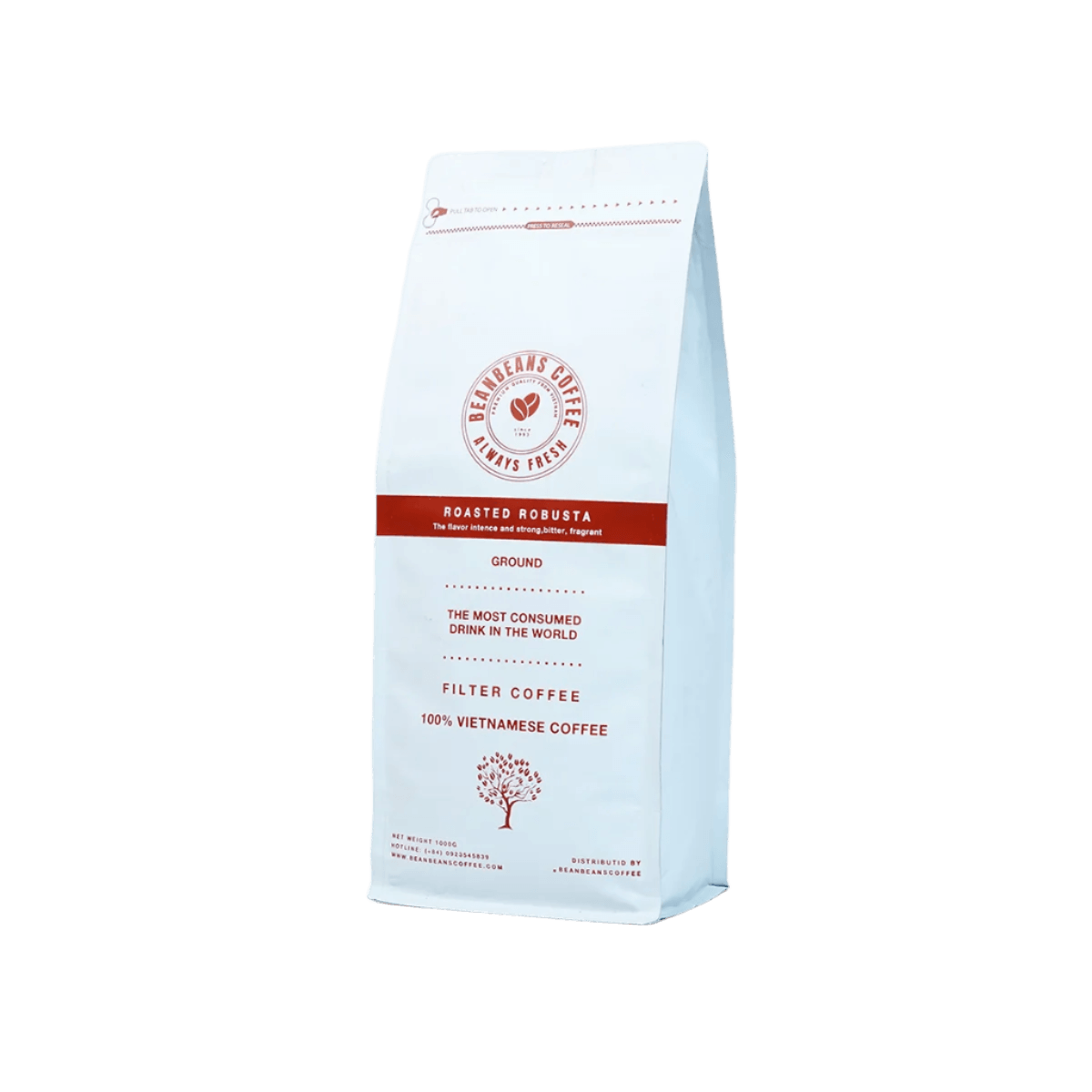 Tiger’s Roar: Vietnamese Robusta Ground Coffee - BeanBeansCoffee