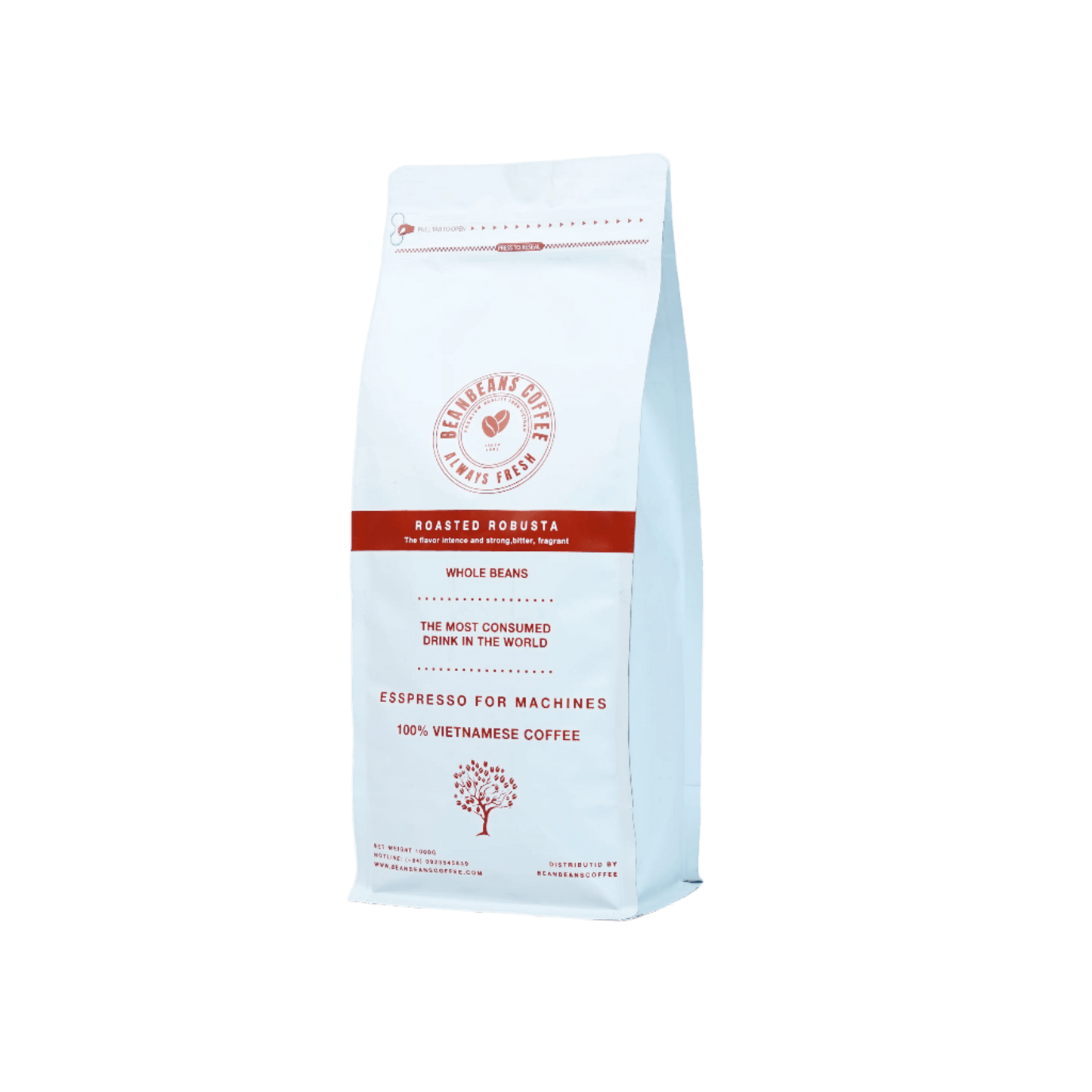 Dragon’s Fury: Vietnamese Robusta Whole Coffee Beans - BeanBeansCoffee